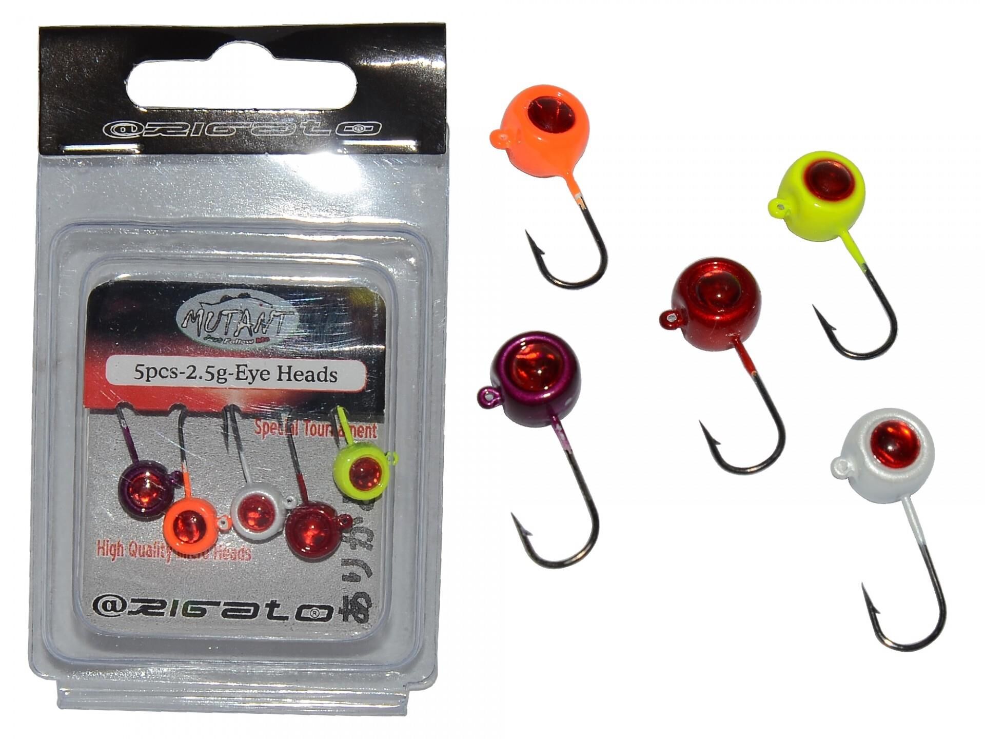 Captain Mutant 6438 Rigato 3D Melek Göz 1gr LRF Jighead 5'li Paket