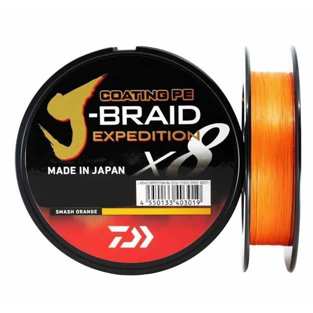 Daiwa J-Braid Expedition 8X 150m İp Misina Smash Orange
