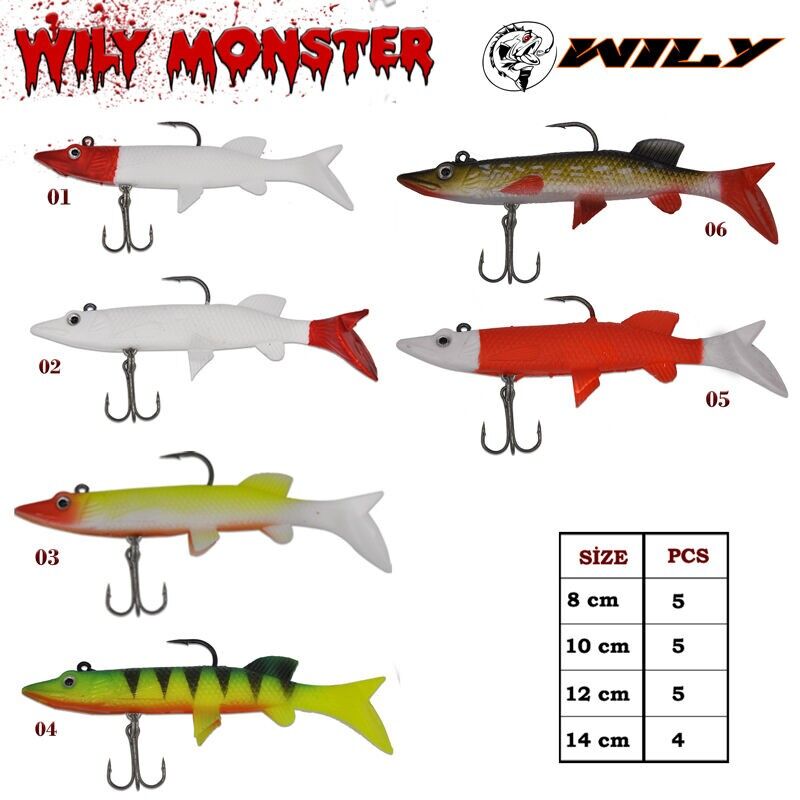 Wily Monster Turna Silikon 12 cm 25 gr (1 Adet)