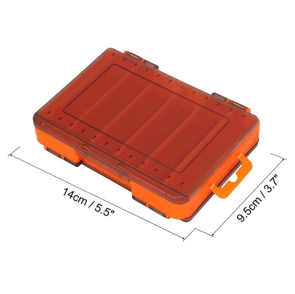 Shufa Lure Box Çift Taraflı LRF Yem Kutusu 85mm -Turuncu