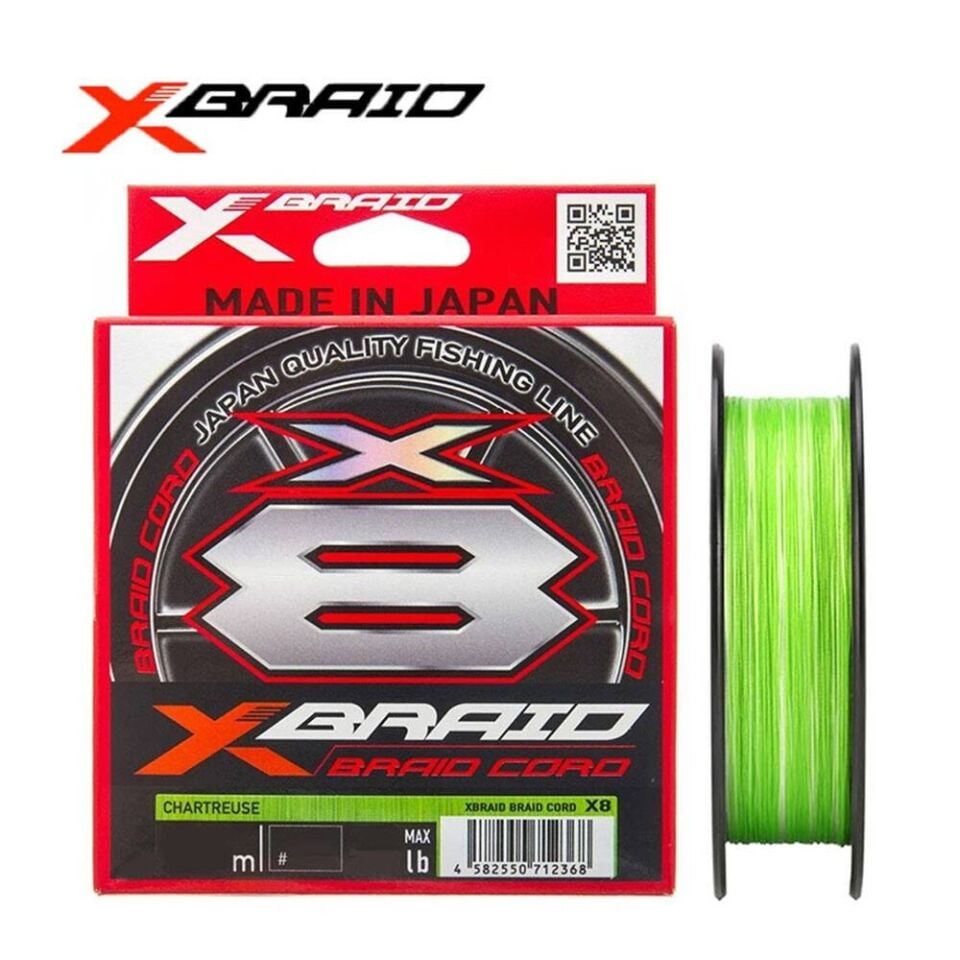 YGK X-Braid Braid Cord 8x 150m Fluo Green (Chartreuse) İp Misina