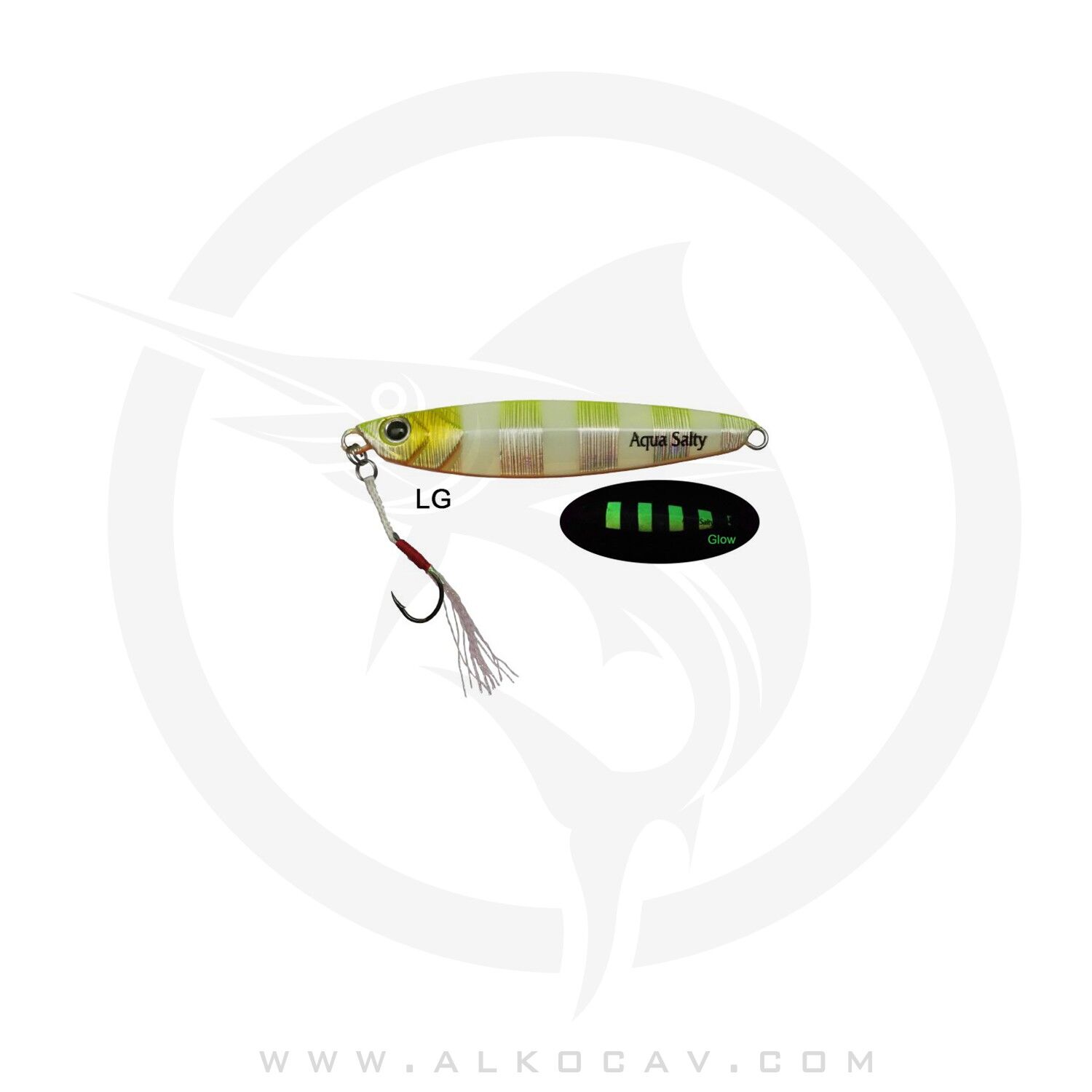 Aqua Salty Multi Jig 55 Gr Limon Glow