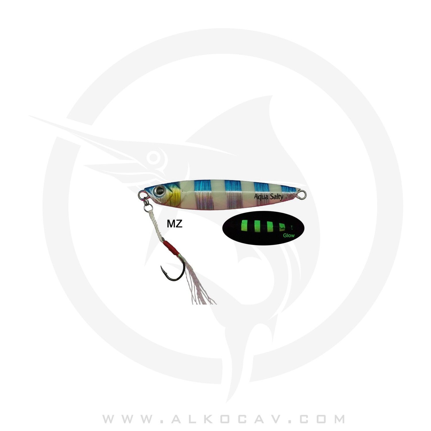 Aqua Salty Multi Jig 45 Gr Mavi Zebra