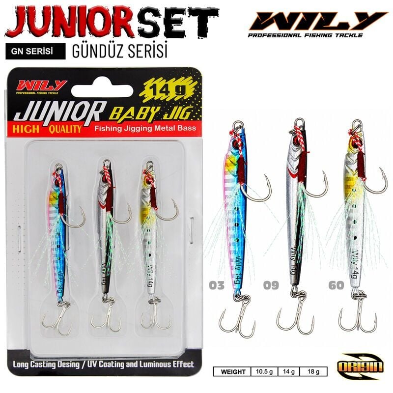 Wily Junior Jig Gündüz Serisi 3lü Set
