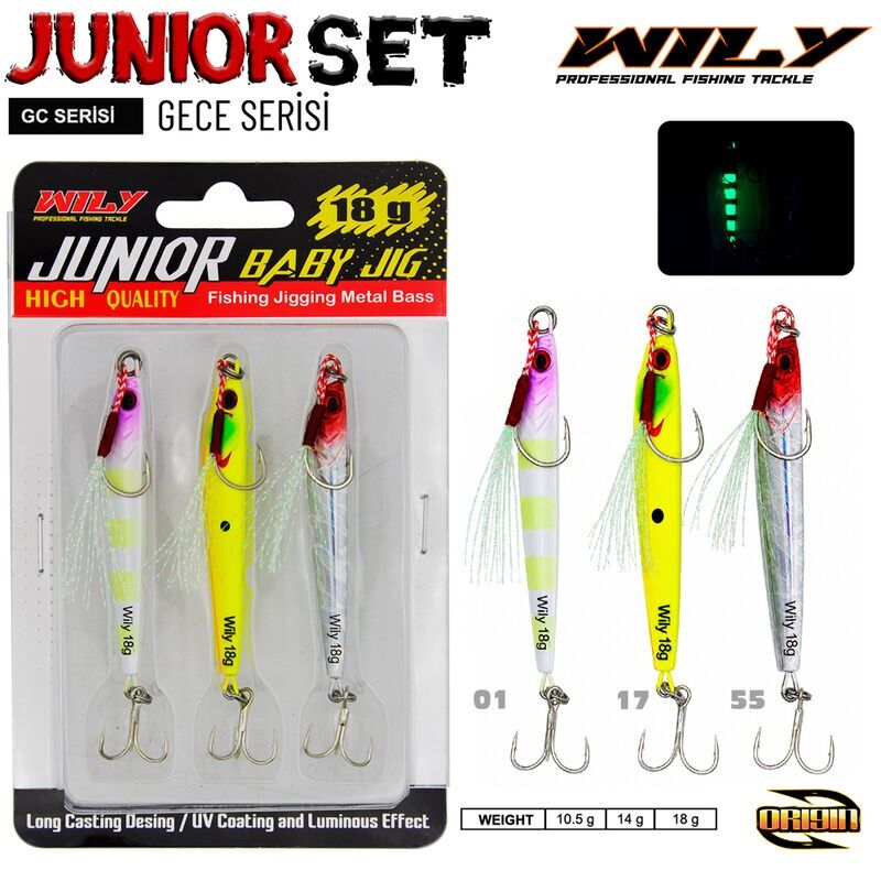 Wily Junior Jig Gece Serisi 3lü Set