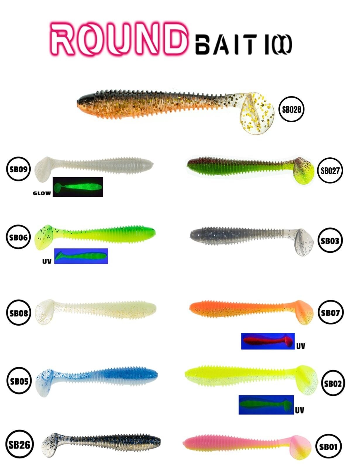 Fujin Round Bait 100mm Silikon Balık