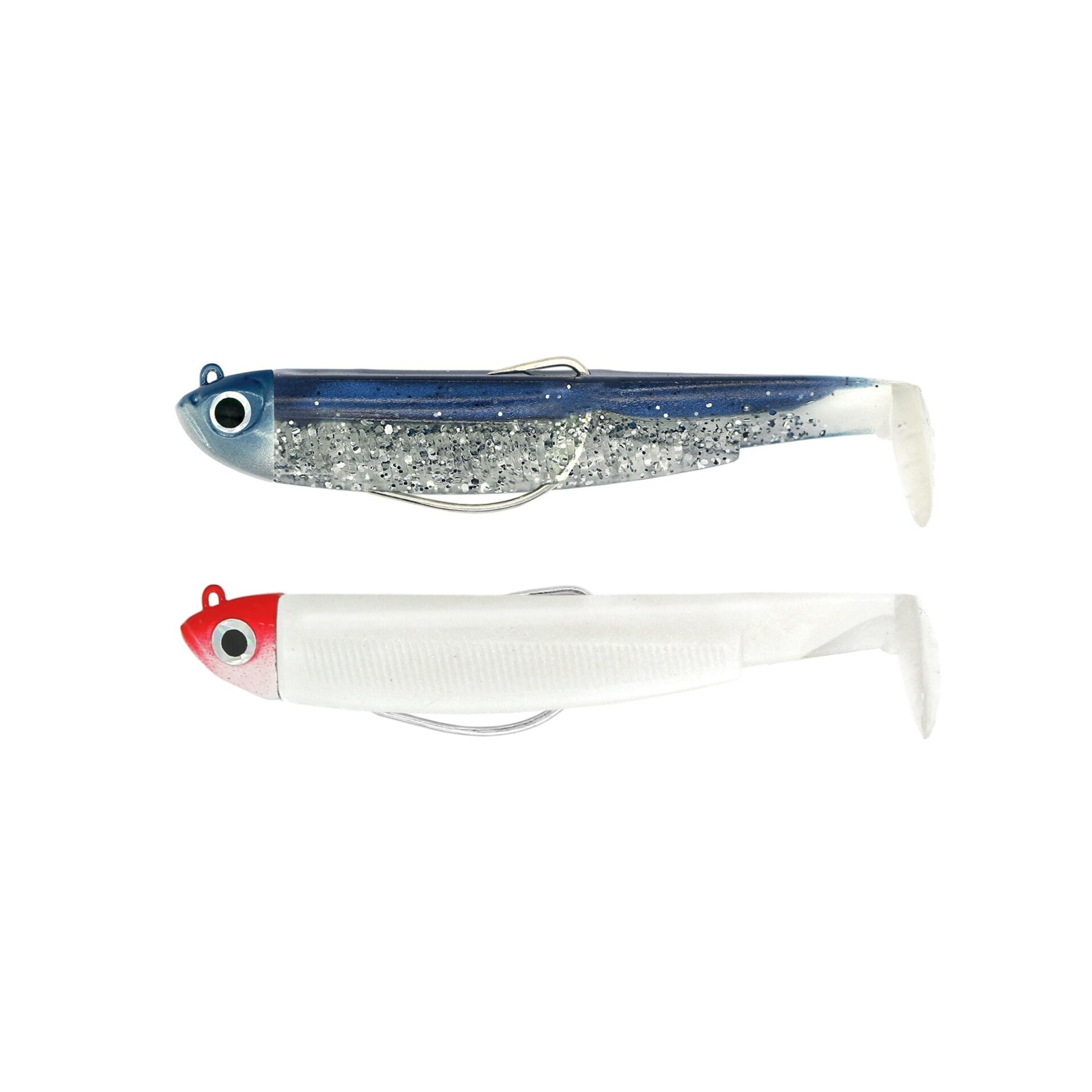Fiiish Bm120/3 BM3156 Double Combo Shore 12 Gr Barracuda Blue + Red/White Silikon Yem