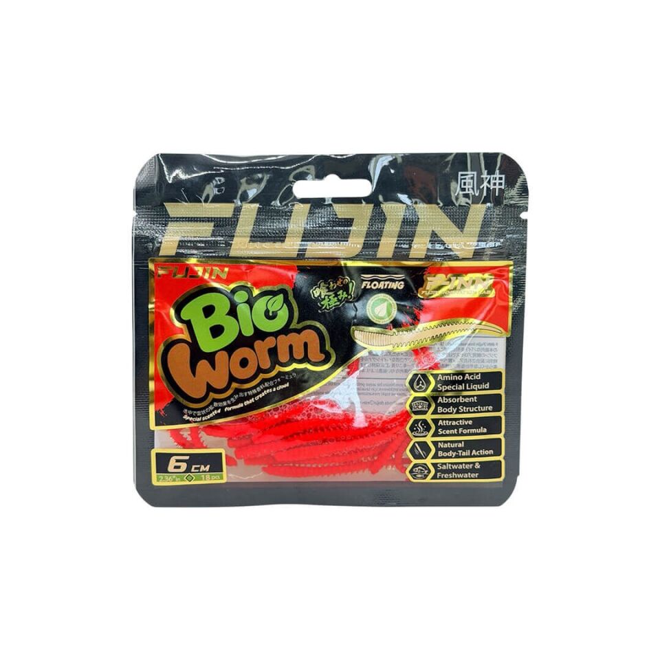 Fujin Bio Worm 6 Cm Kokulu LRF Silikonu