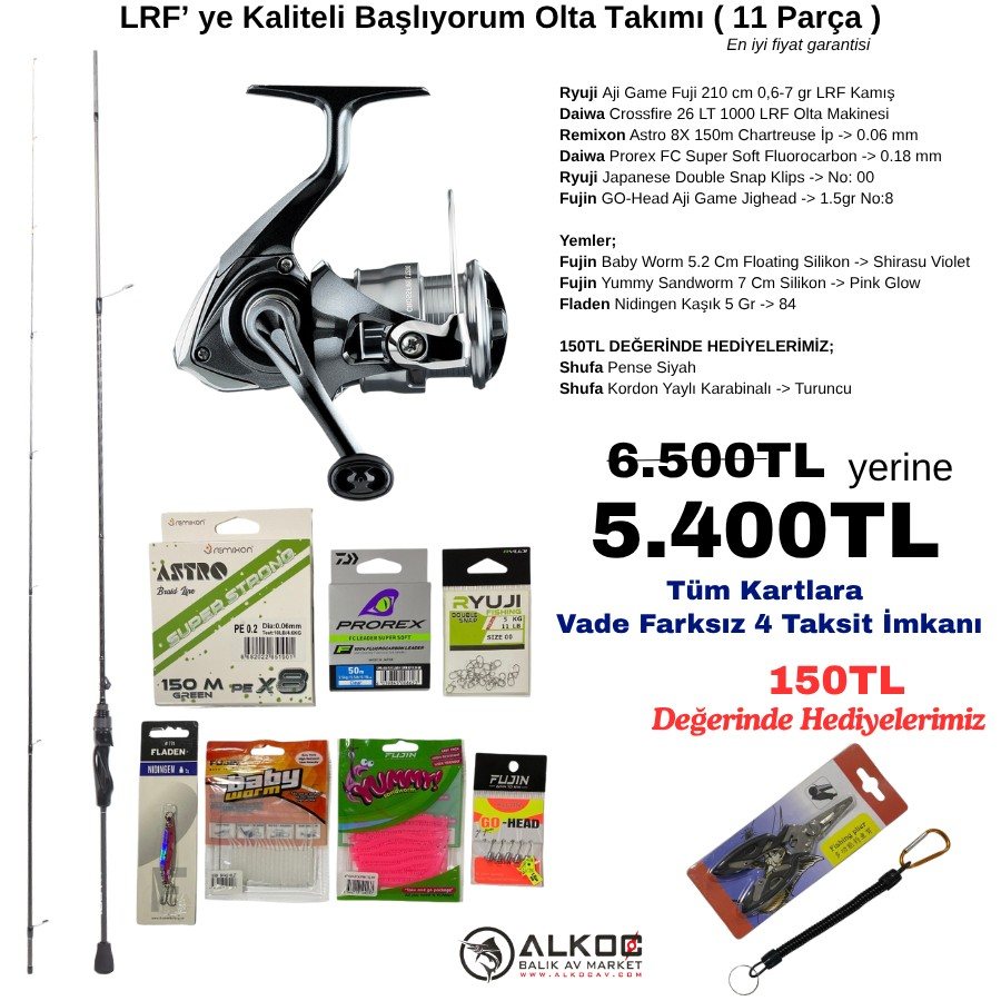 LRF’ ye Kaliteli Başlıyorum Olta Takımı ( 11 Parça )