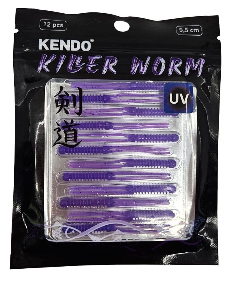 Kendo Killer Worm Lrf Silikonu 5,5cm 12 Adet