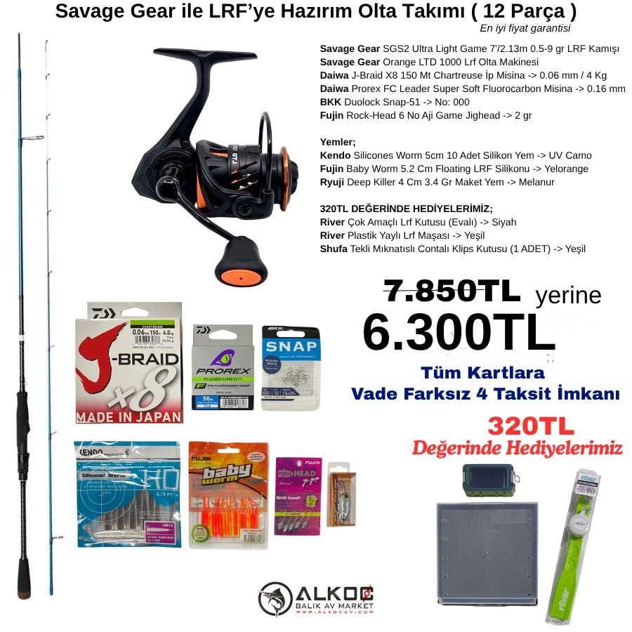 Savage Gear ile LRF’ye Hazırım Olta Takımı ( 12 Parça )