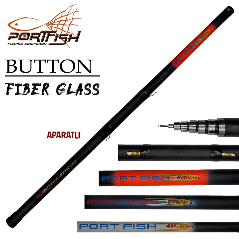 Portfish Button Aparatlı Göl Kamışı 600 Cm
