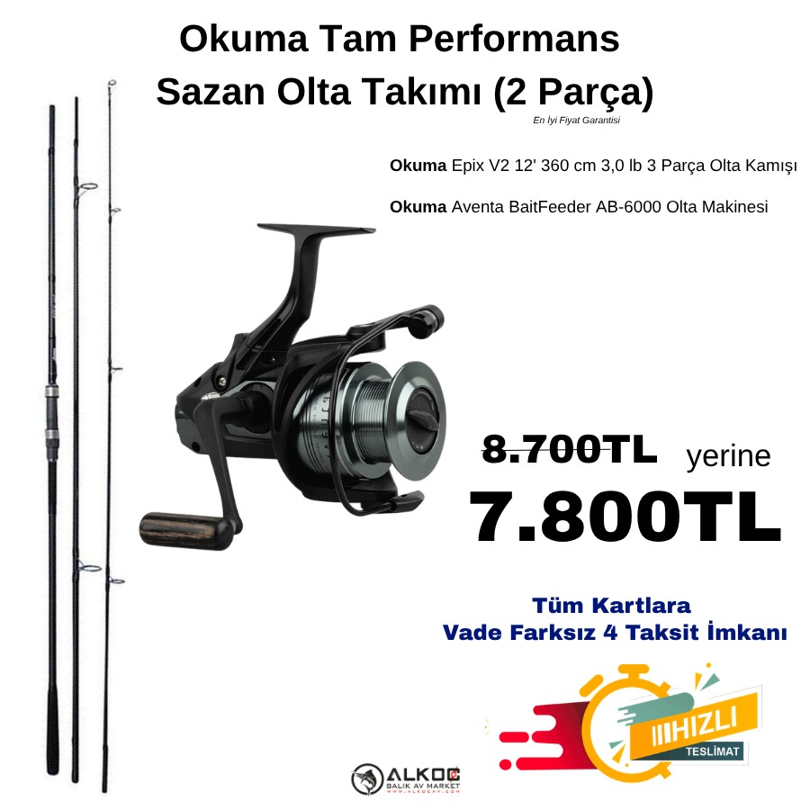 Okuma Tam Performans Sazan Olta Takımı (2 Parça)