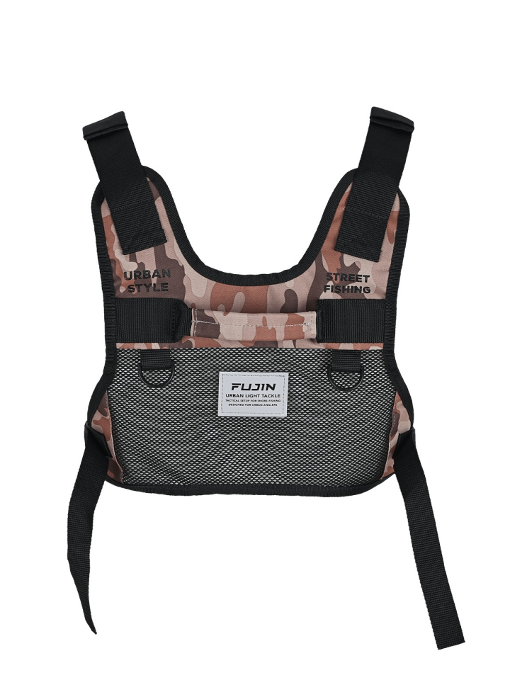 Fujin Tactical Vest Brown Camo Balıkçı Çantası