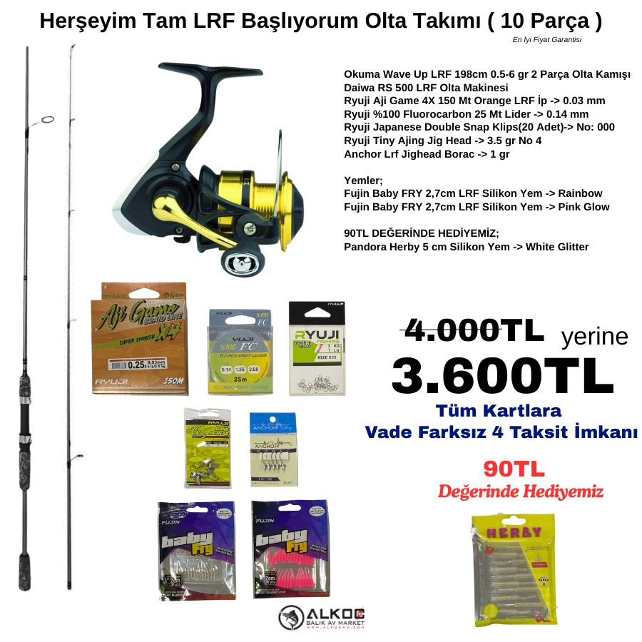 Herşeyim Tam LRF Başlıyorum Olta Takımı ( 10 Parça )