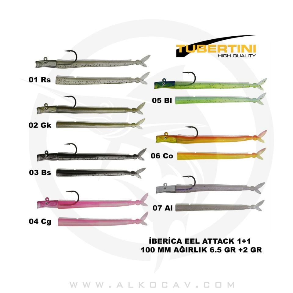 İberica Eel Attack Set 100 Mm Silikon Balık