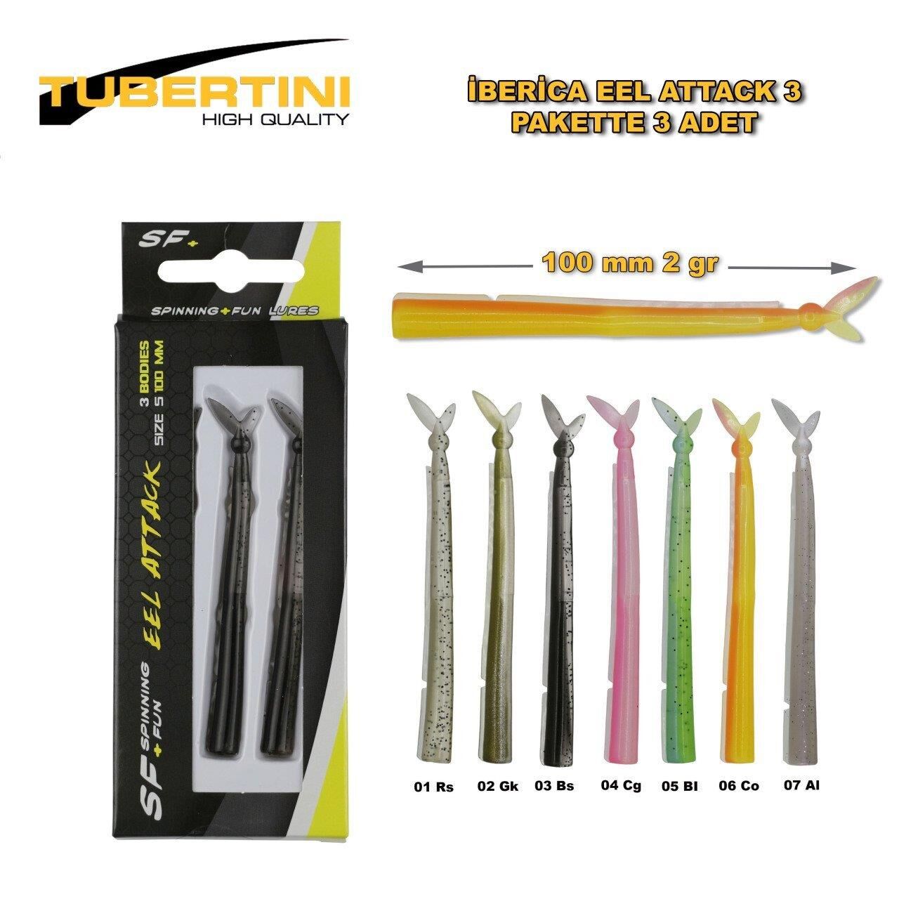 İberica Eel Attack Set 100 Mm Silikon Balık