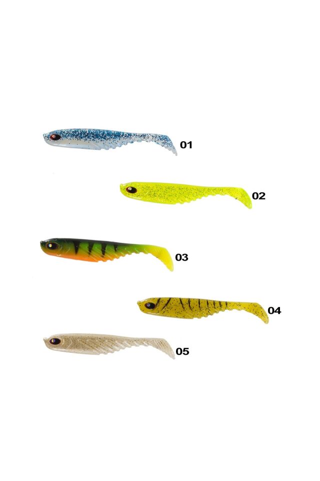Remixon Curvy Shad 7.5 cm Silikon Balık (5 Adet)