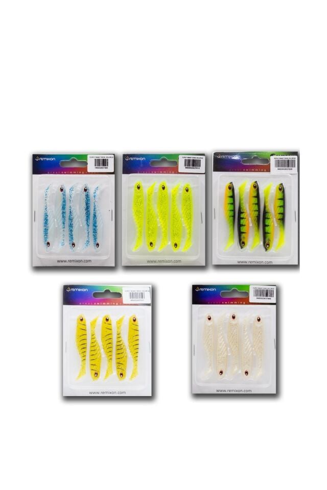 Remixon Curvy Shad 7.5 cm Silikon Balık (5 Adet)