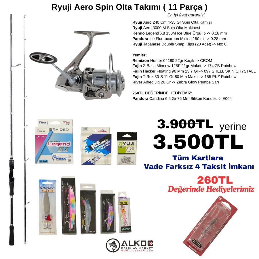 Ryuji Aero Spin Olta Takımı ( 11 Parça )