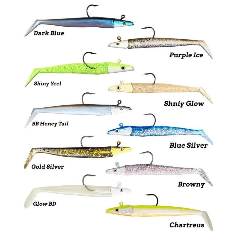 Fujin Zand Eel 11 Cm 7 Gr ve 14 Gr Double Body ve Jig Head Silikon Yem