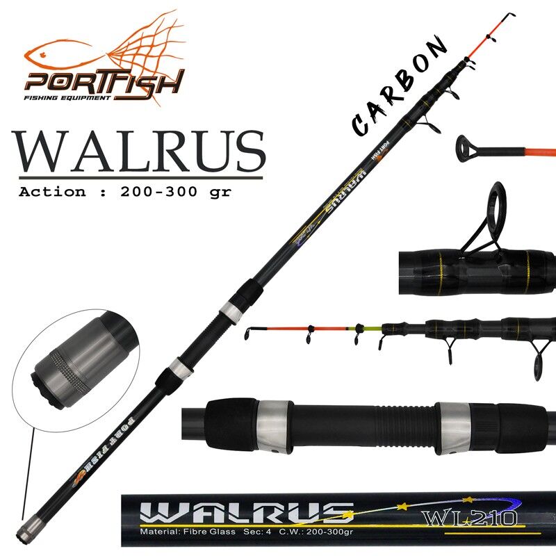 Portfish Walrus Teleskopik Tekne Kamışı 100-200 Gr 210 Cm