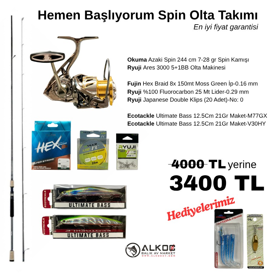 Hemen Başlıyorum Spin Olta Takımı
