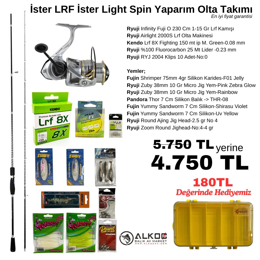 İster LRF İster Light Spin Yaparım Olta Takımı