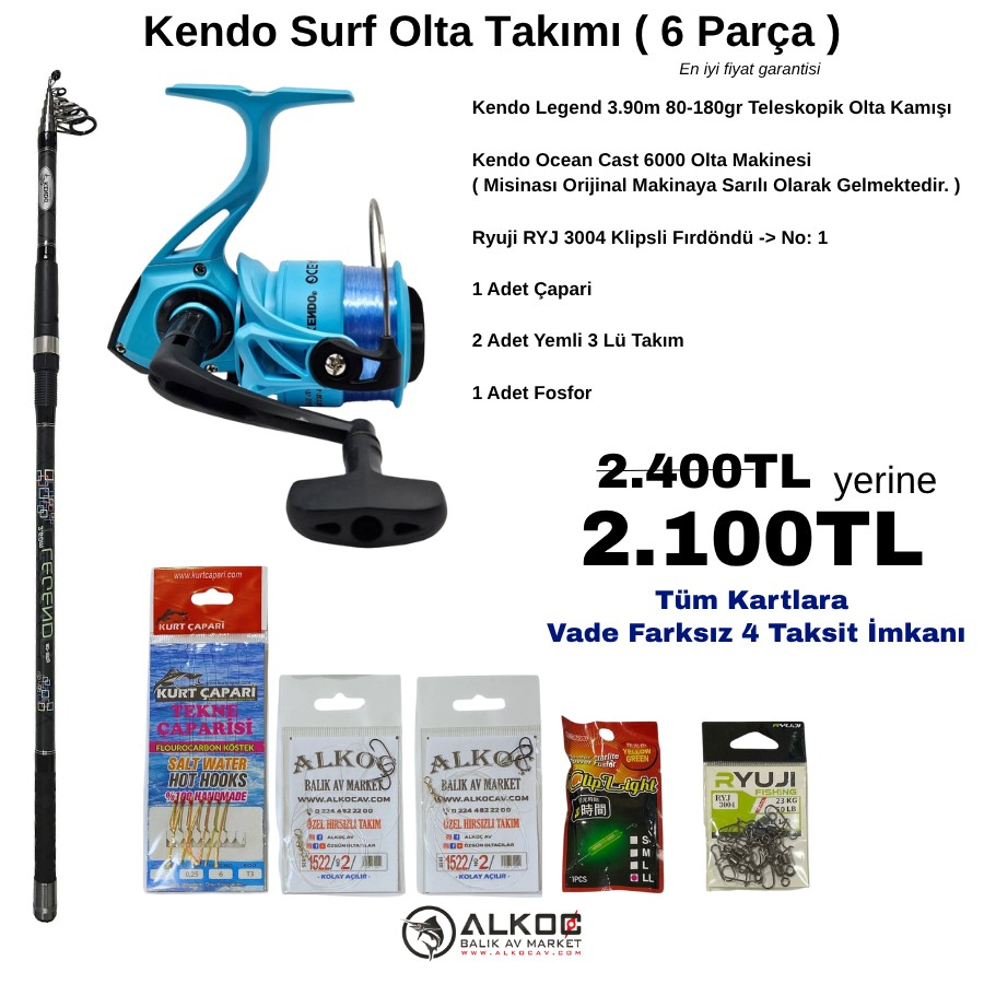 Kendo Surf Olta Takımı ( 6 Parça )