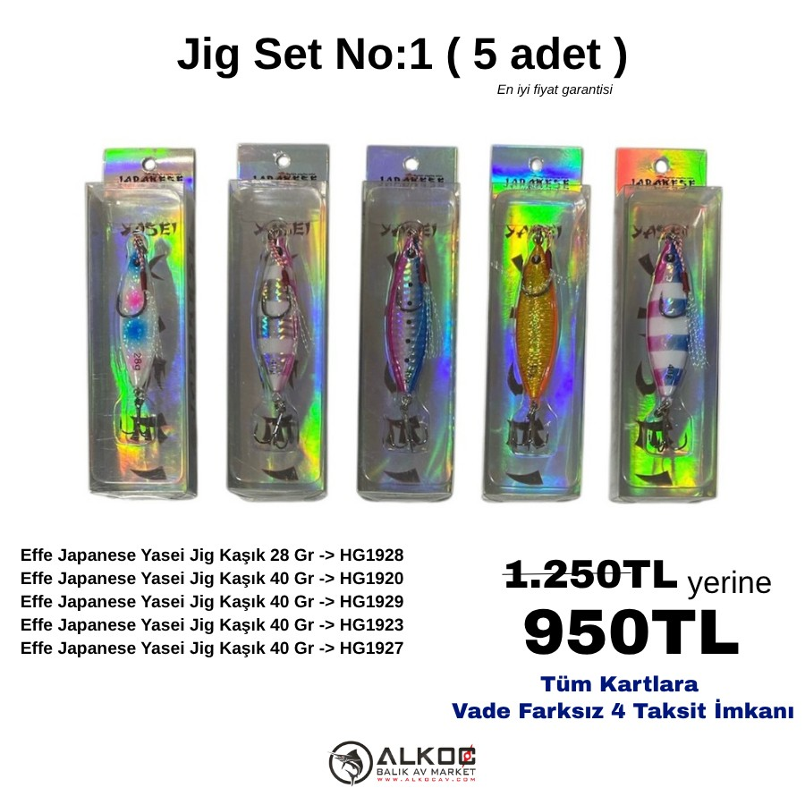 Jig Set No:1 ( 5 adet )