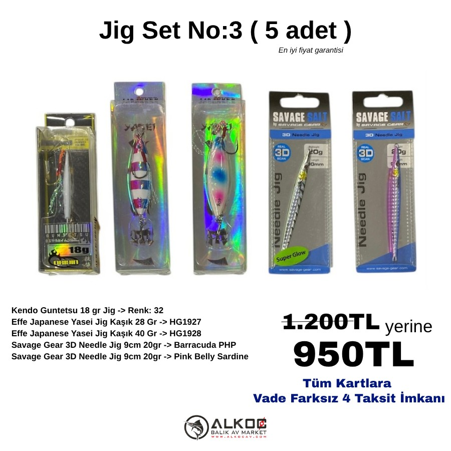 Jig Set No:3 ( 5 Adet )