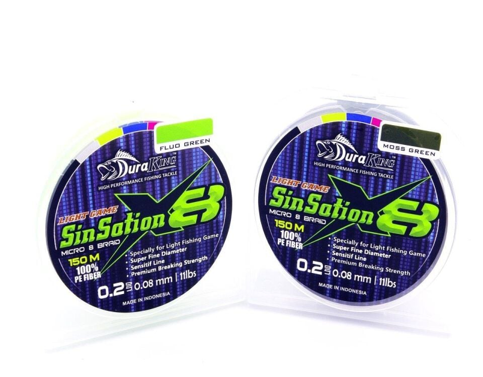 Duraking Sinsation 8X 150mt İp Misina Fluo Green