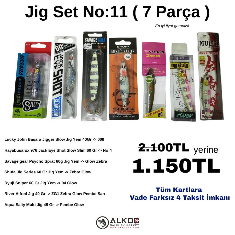 Jig Set No:11 ( 7 Parça )