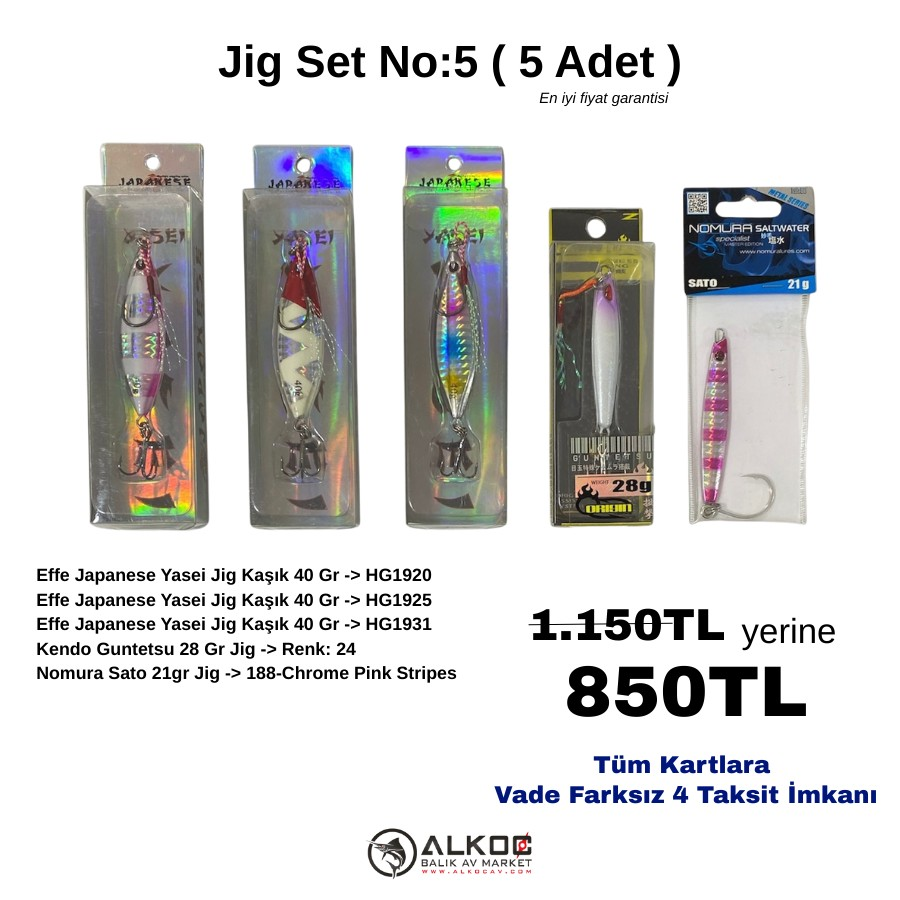Jig Set No:5 ( 5 Adet )