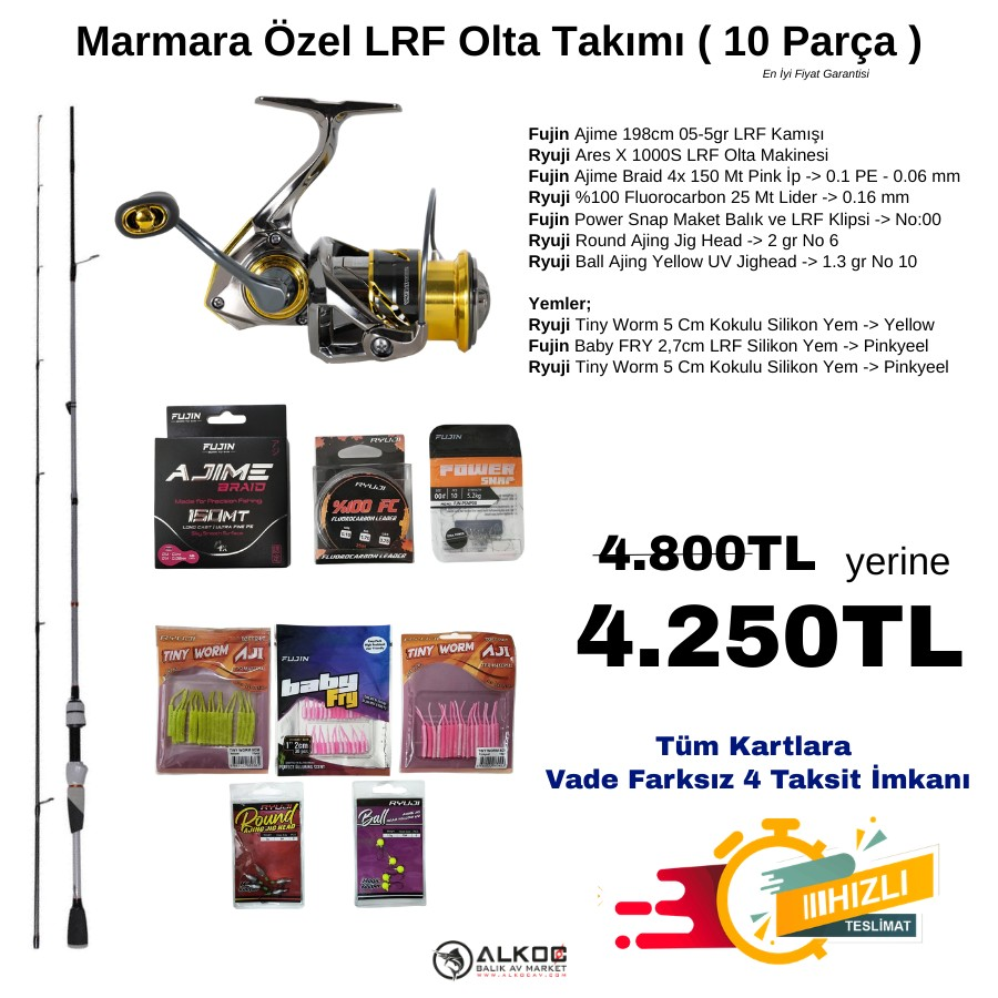 Marmara Özel LRF Olta Takımı ( 10 Parça )