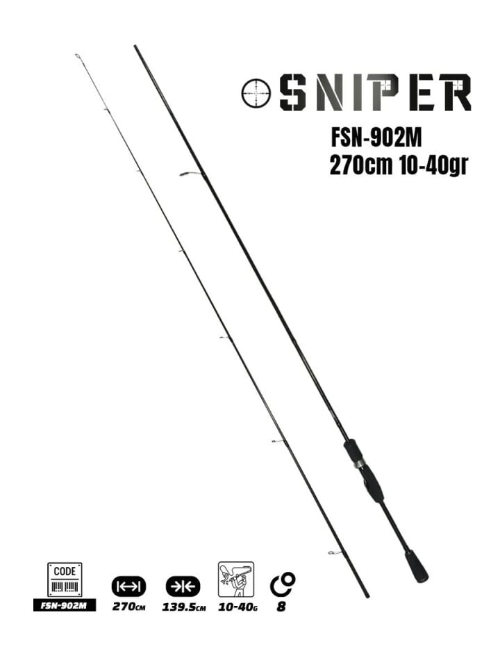 Fujin Sniper 2.70 Cm 10-40 Gr Spin Kamış