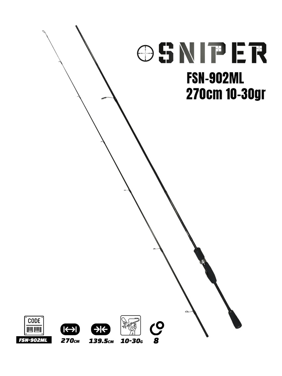 Fujin Sniper 2.70 Cm 10-30 Gr Spin Kamış