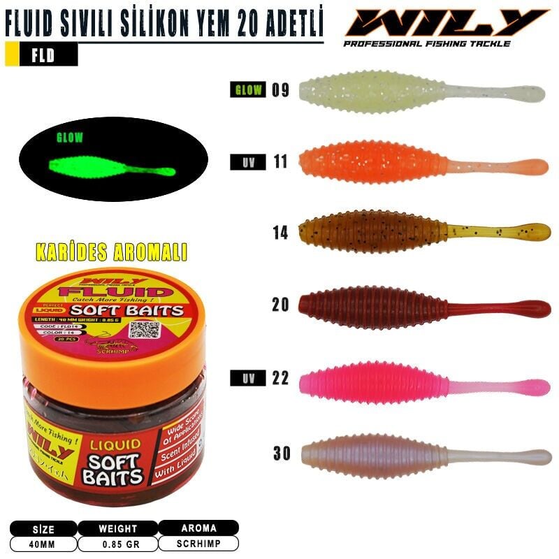 Wily Fluid Sıvılı Silikon 40 mm 20 Adetli