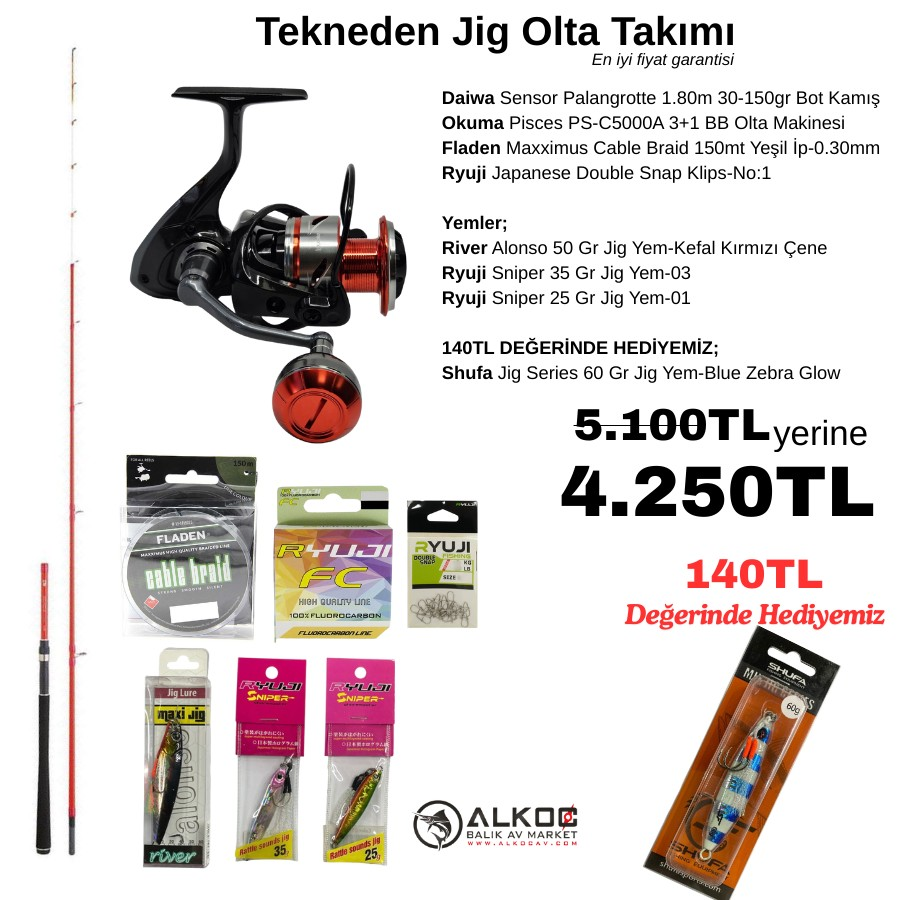Tekneden Jig Olta Takımı