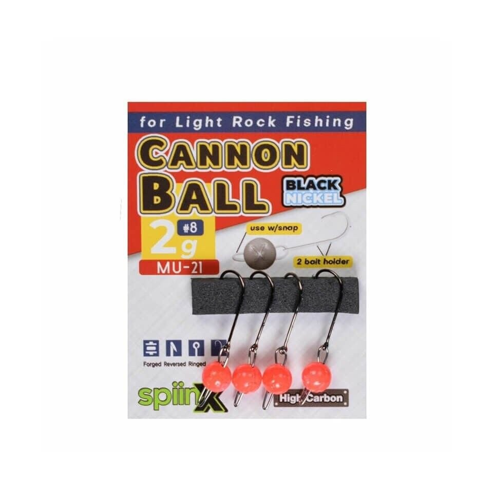 Spiinx Cannon Ball UV Turuncu Jig Head