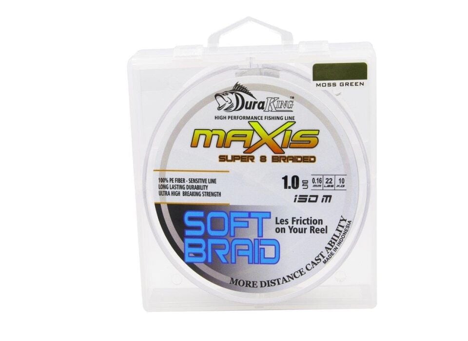 Duraking Maxis S.Soft 8x 150mt İp Misina Yosun Yeşil