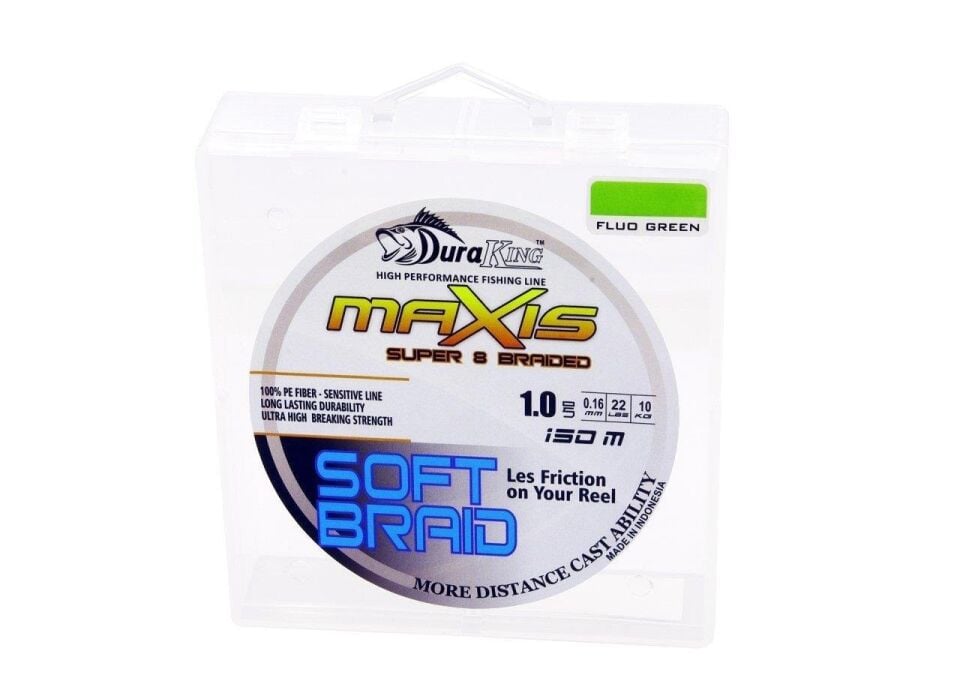 Duraking Maxis S.Soft 8x 150mt İp Misina Flou Yeşil