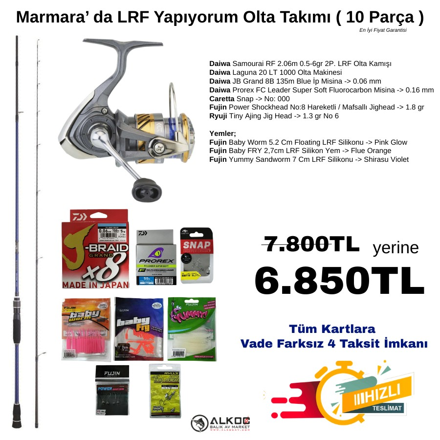 Marmara’ da LRF Yapıyorum Olta Takımı ( 10 Parça )