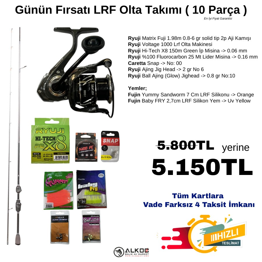 Günün Fırsatı LRF Olta Takımı ( 10 Parça )