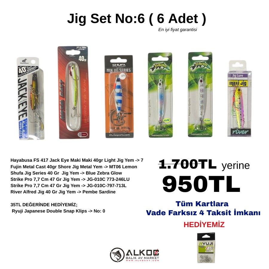 Jig Set No:6 ( 6 Adet )