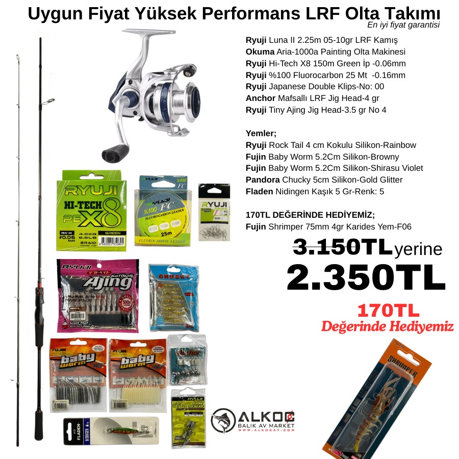 Uygun Fiyat Yüksek Performans LRF Olta Takımı