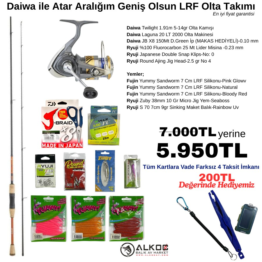 Daiwa ile Atar Aralığım Geniş Olsun LRF Olta Takımı