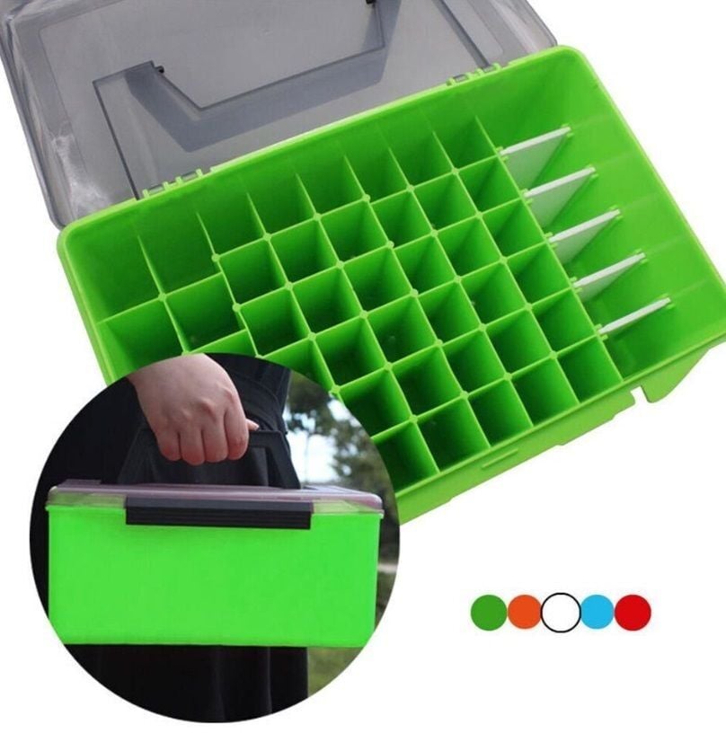 Shufa Suni Yem Kutusu 16cm x 16cm x 26cm (52 Bölmeli Çanta) Yeşil