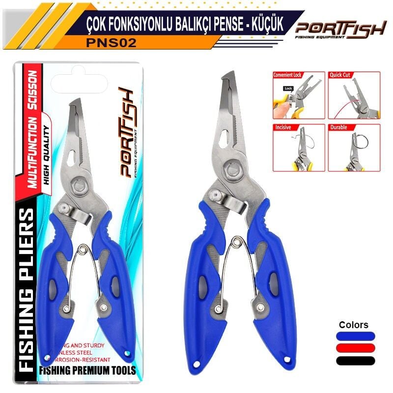 Portfish Çok Fonksiyonlu Balıkçı Pensesi Küçük
