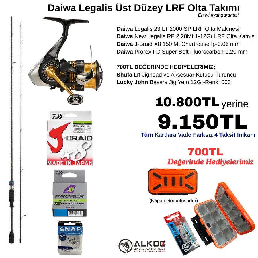 Daiwa Legalis Üst Düzey LRF Olta Takımı